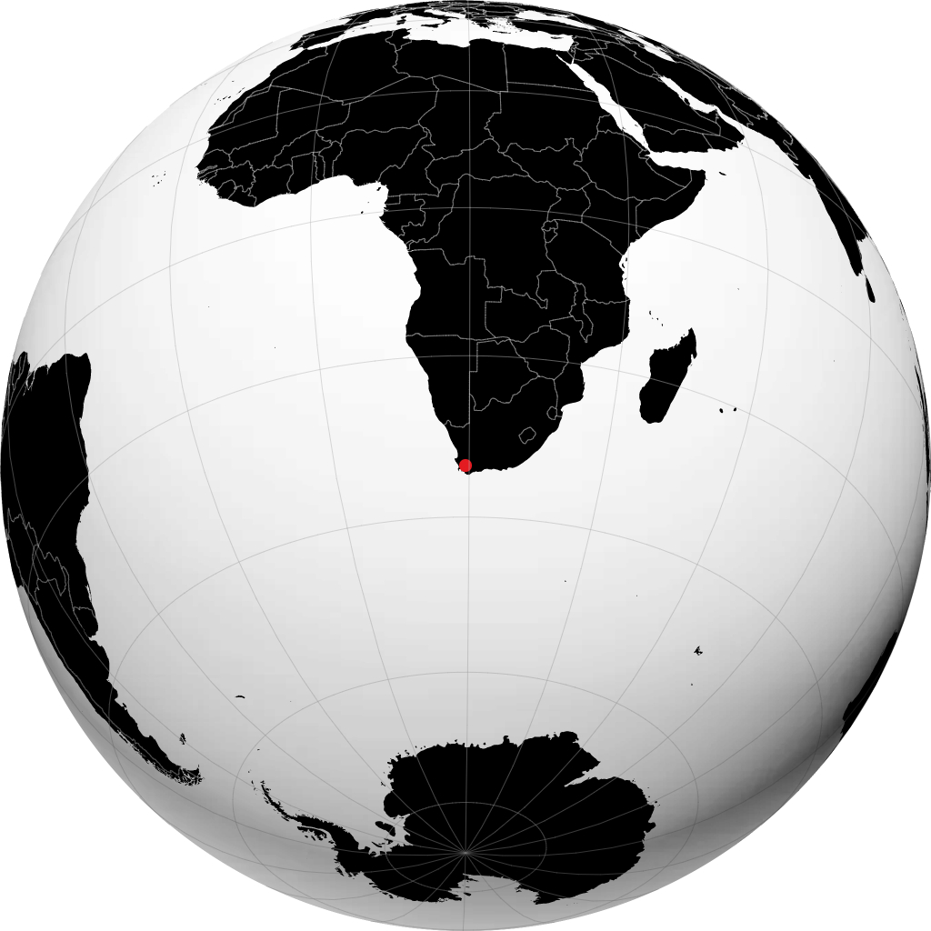 Worcester sur le globe