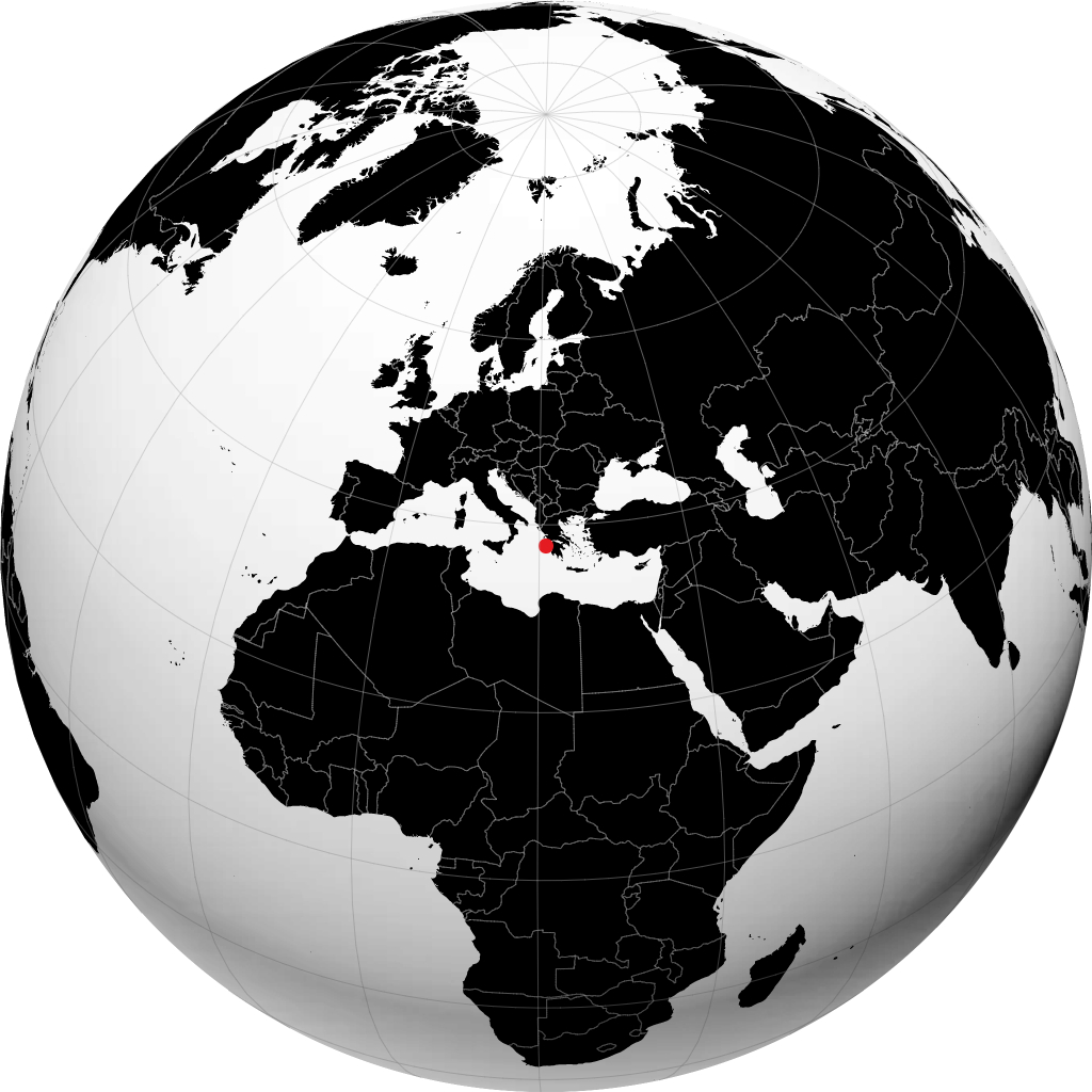 Zakynthos sur le globe
