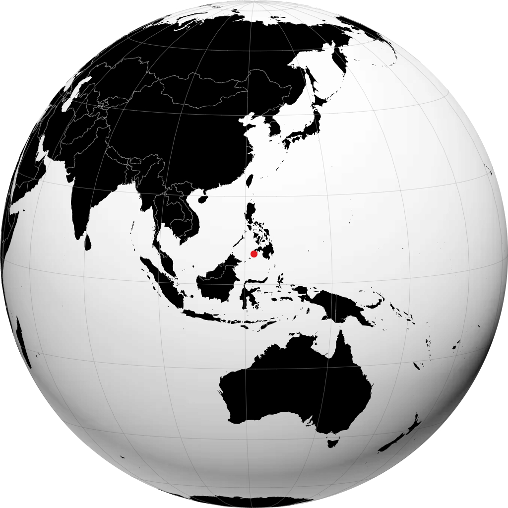 Zamboanga sur le globe