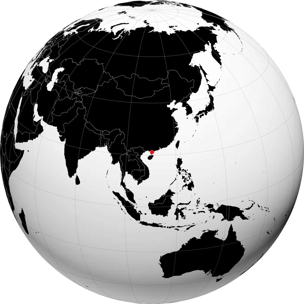 Zhanjiang sur le globe