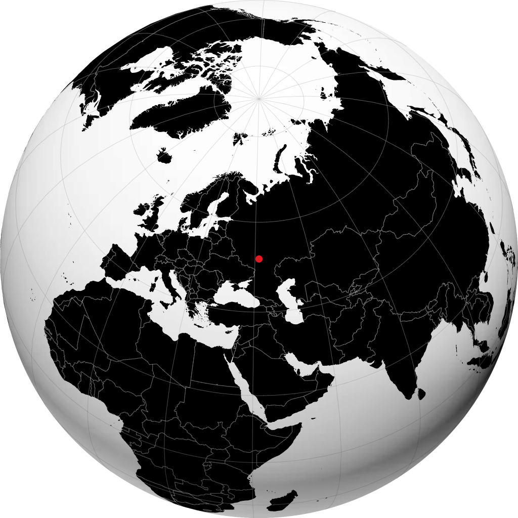Zherdevka sur le globe