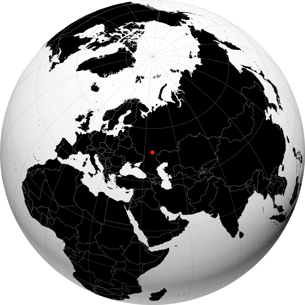 Zhirnovsk sur le globe