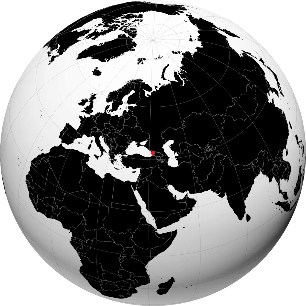 Zugdidi sur le globe