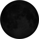 Nouvelle lune, illumination 0%